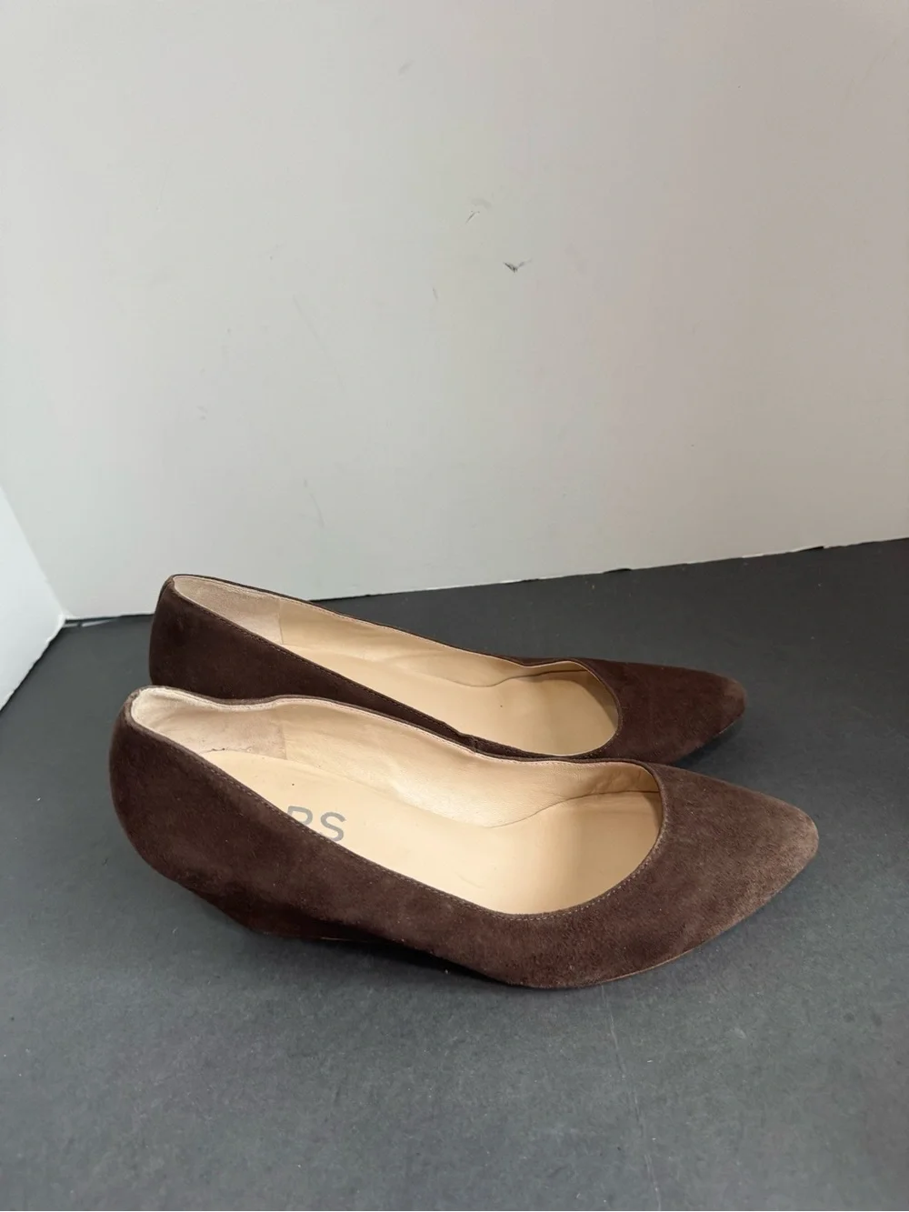 Michael Kors brown suede wedge pumps. Size 11M